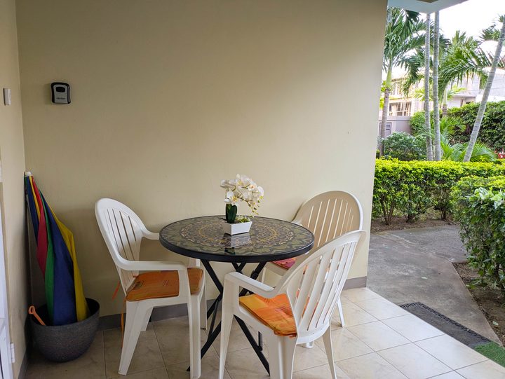 Front patio with garden view